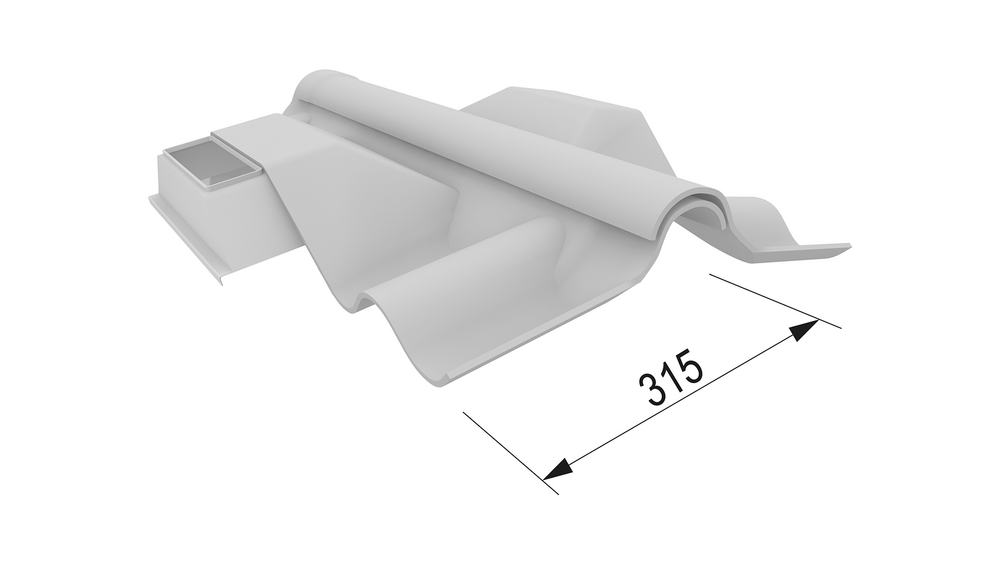Entlüfter-Wellfirsthaube EWF Siebkasten